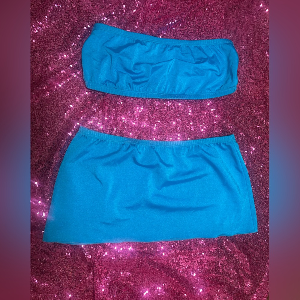 Bandeau mini skirt set